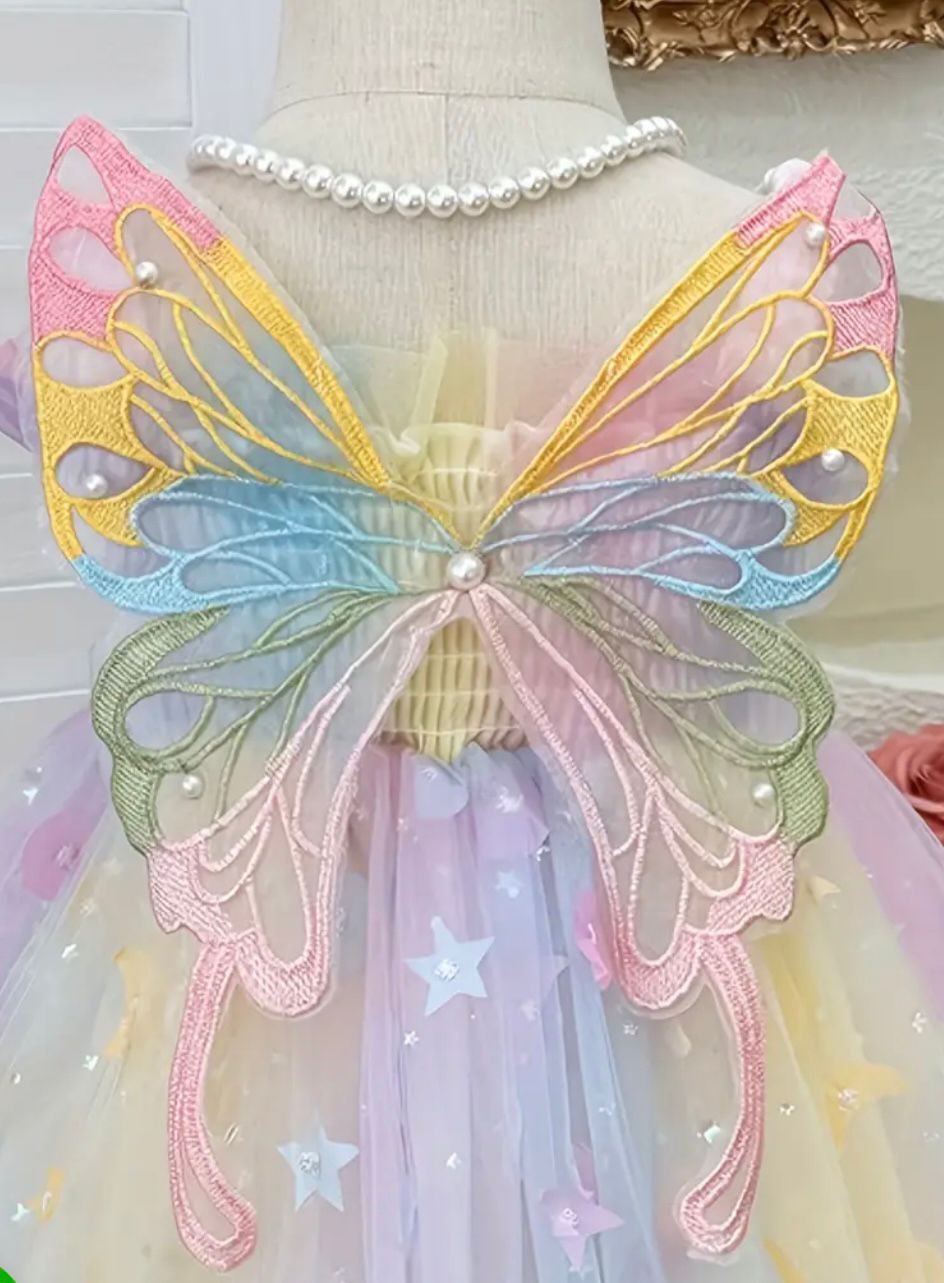 VESTIDO MARIPOSA ARCOIRIS