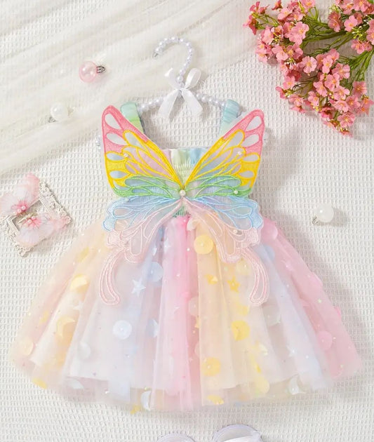 VESTIDO MARIPOSA ARCOIRIS