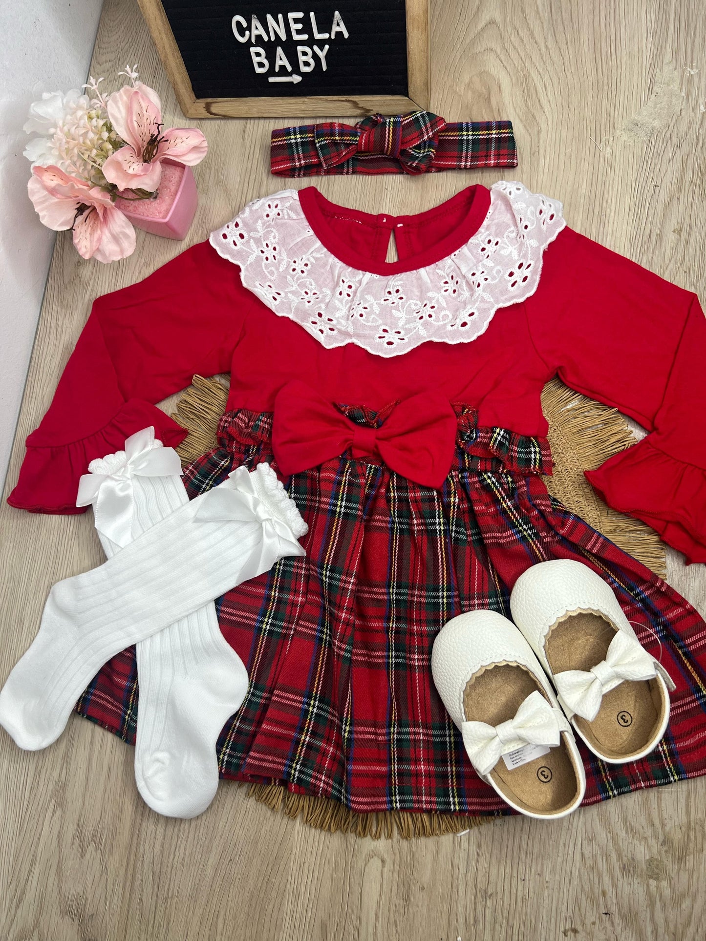 vestido lazo red