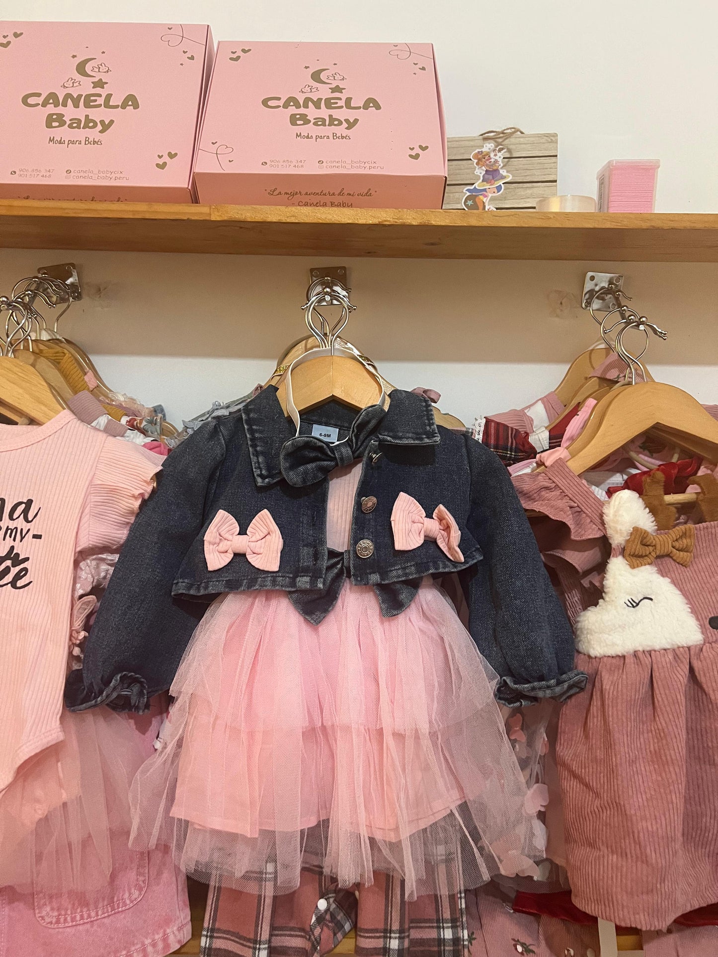 vestido pink  de lazo