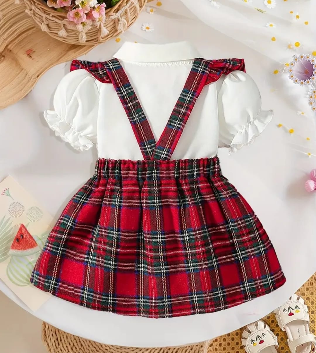 VESTIDO ESCOCÉS LAZO