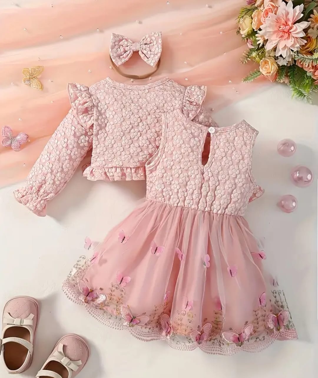 VESTIDO MARIPOSA DE ENCAJE