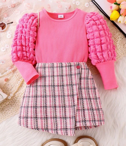 CONJUNTO ROSA CUADROS