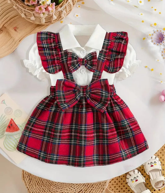 VESTIDO ESCOCÉS LAZO